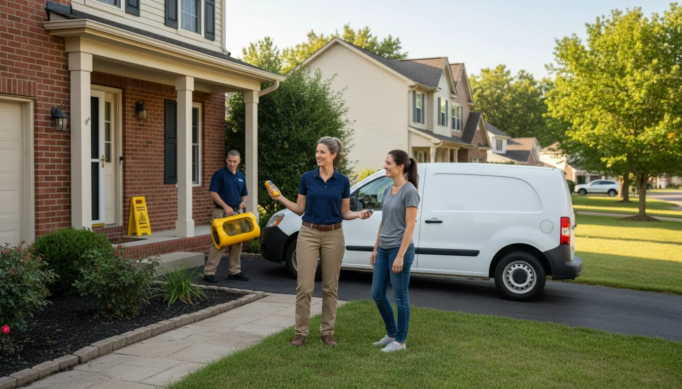Residential water damage restoration in Purdum, NE